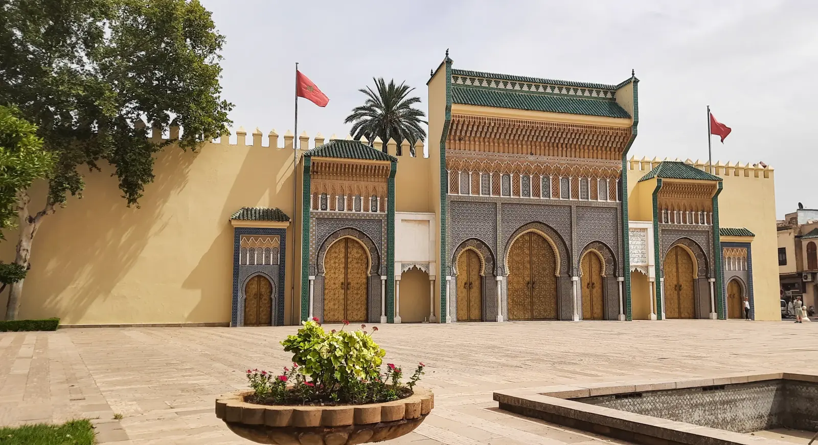 The Royal Palace gates and square in Fes